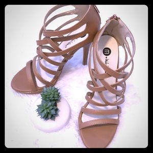 OFFER?! Michael Antonio Strappy Heels 7.5 Nude